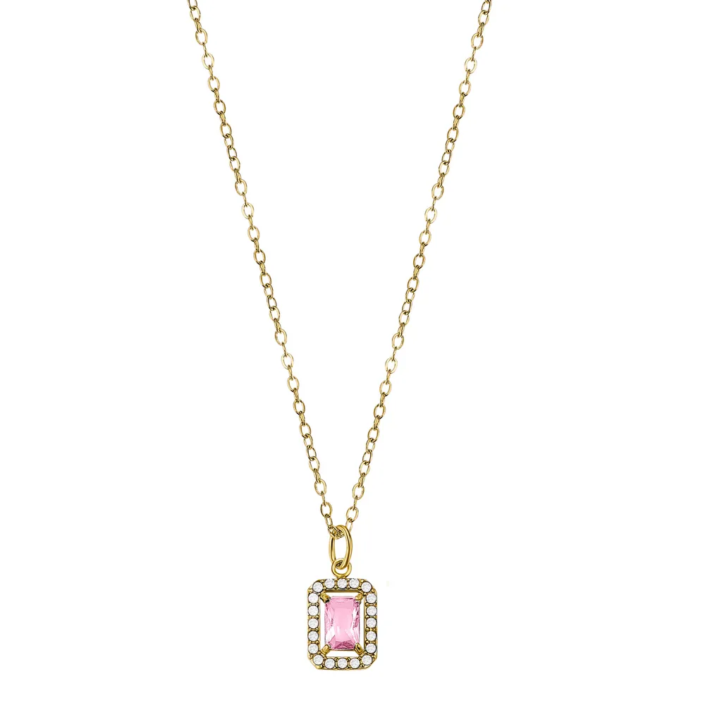 Collar Lotus acero de mujer