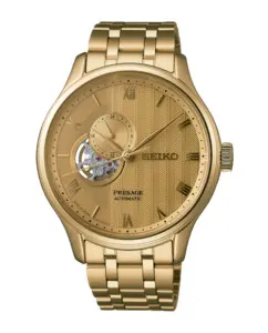 Seiko Presage Japanischer Garten 41,8 mm goldenes Zifferblatt