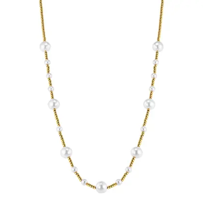 Collar Lotus acero de mujer