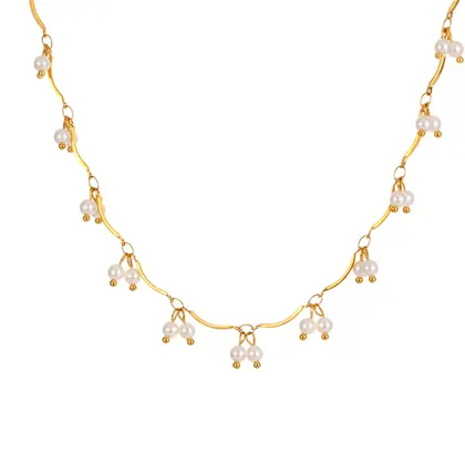 Collar Lotus acero de mujer