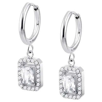 Pendientes Lotus acero de mujer
