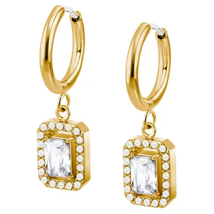 Pendientes Lotus acero de mujer