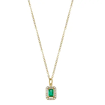 Collar Lotus acero de mujer